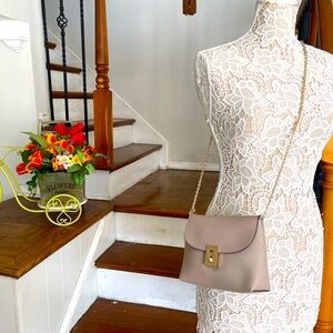 NWT H&M beige crossbody chain bag